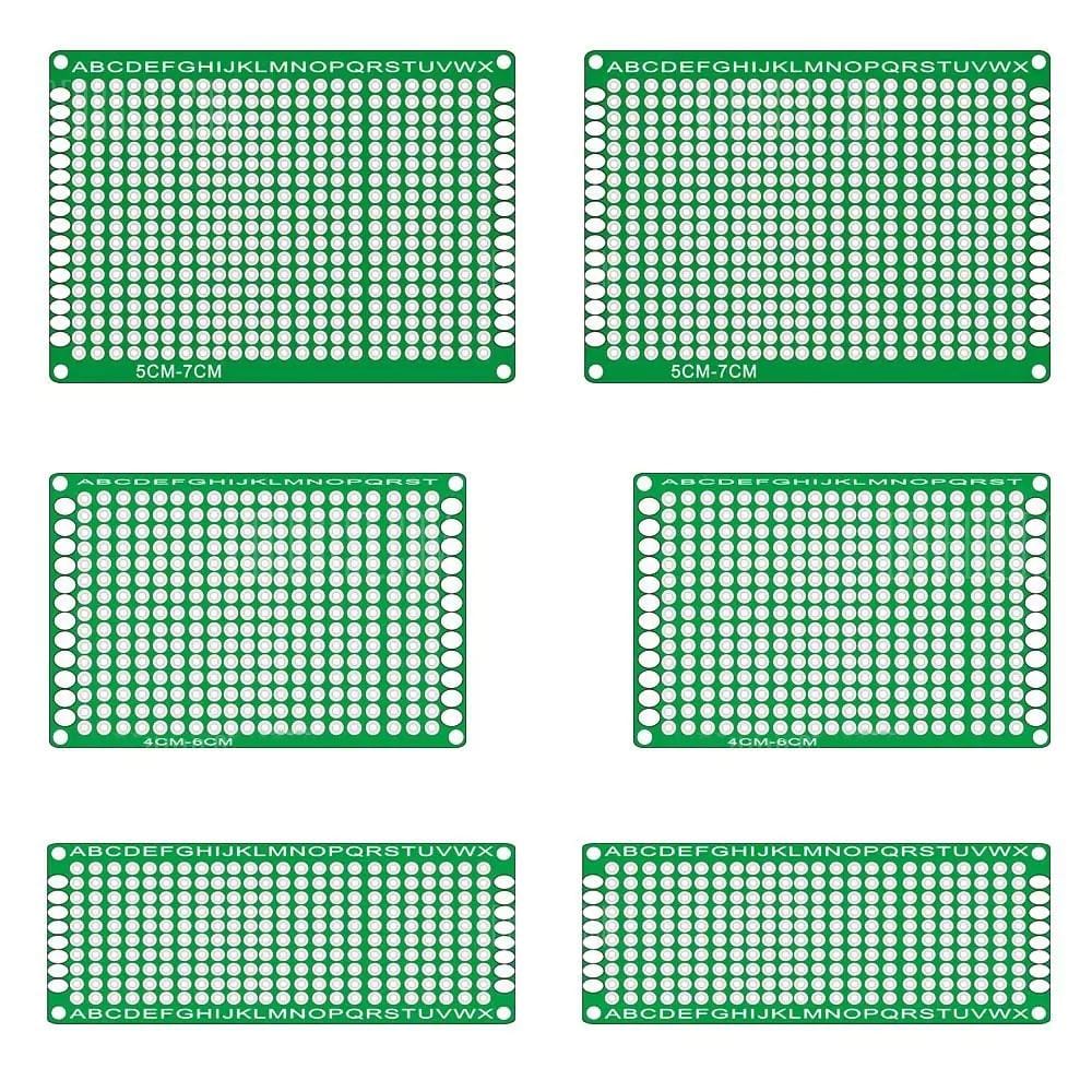 6 PCS LandaTianrui LDTR - WG0032 / T1 Double-sided Glass Fiber Prototyping Breadboard PCB Board
