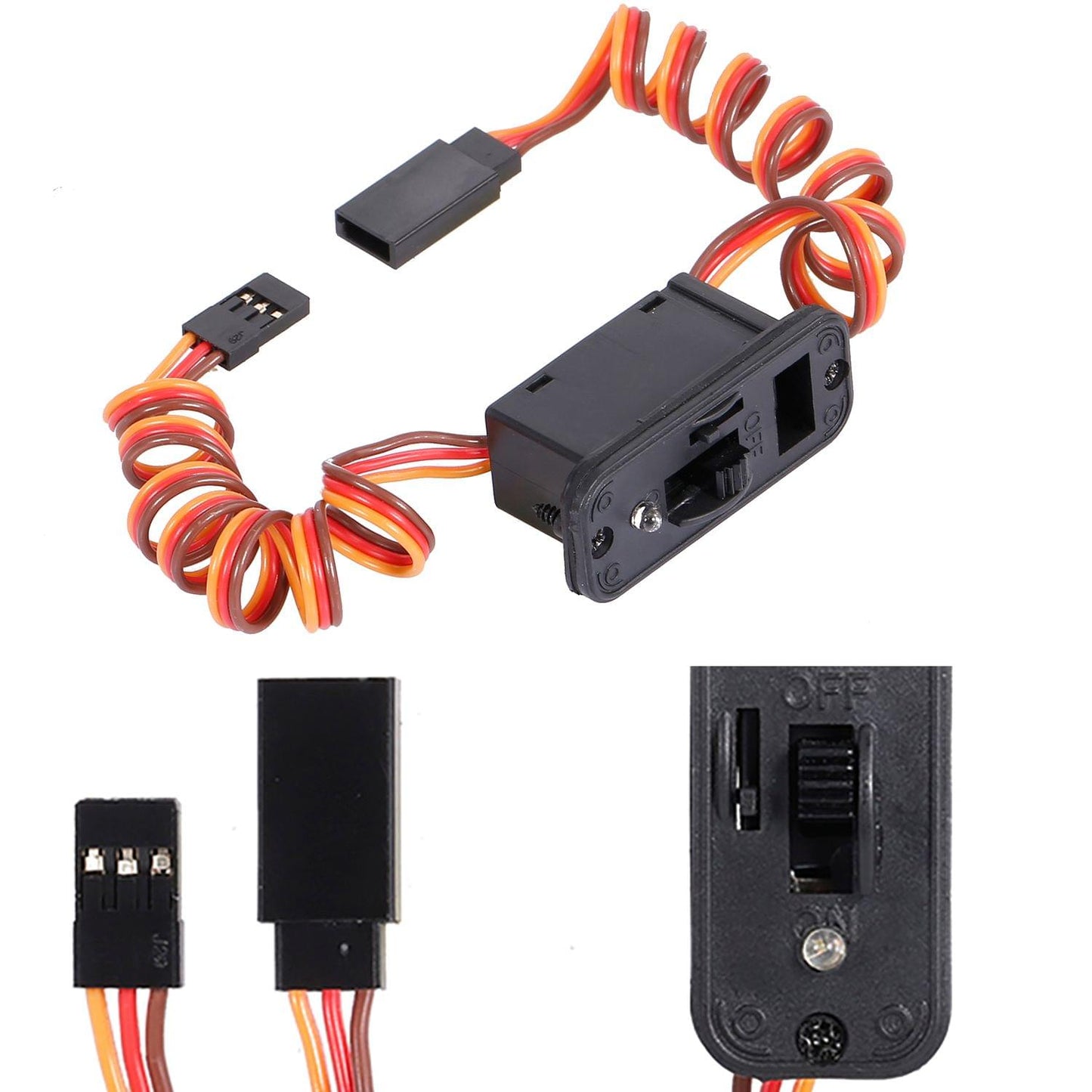 RC Switch Connector With LED Display Suits for Traxxas Hsp