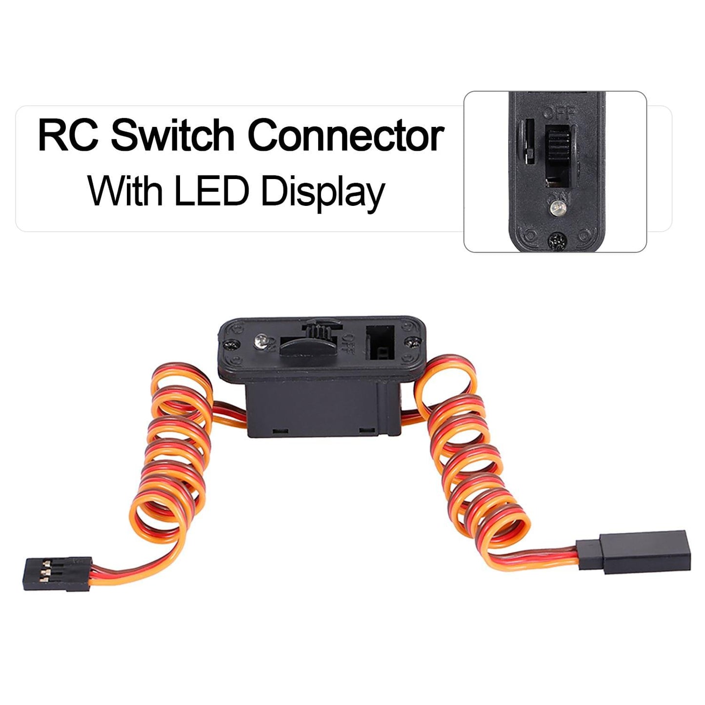 RC Switch Connector With LED Display Suits for Traxxas Hsp