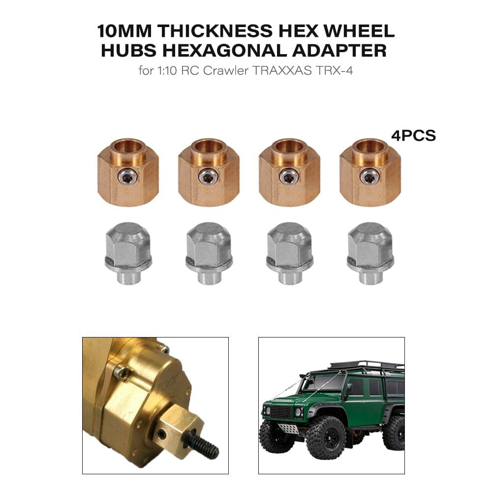 4PCS 12MM Hex Wheel Hubs Hexagonal Adapter for 1:10 RC