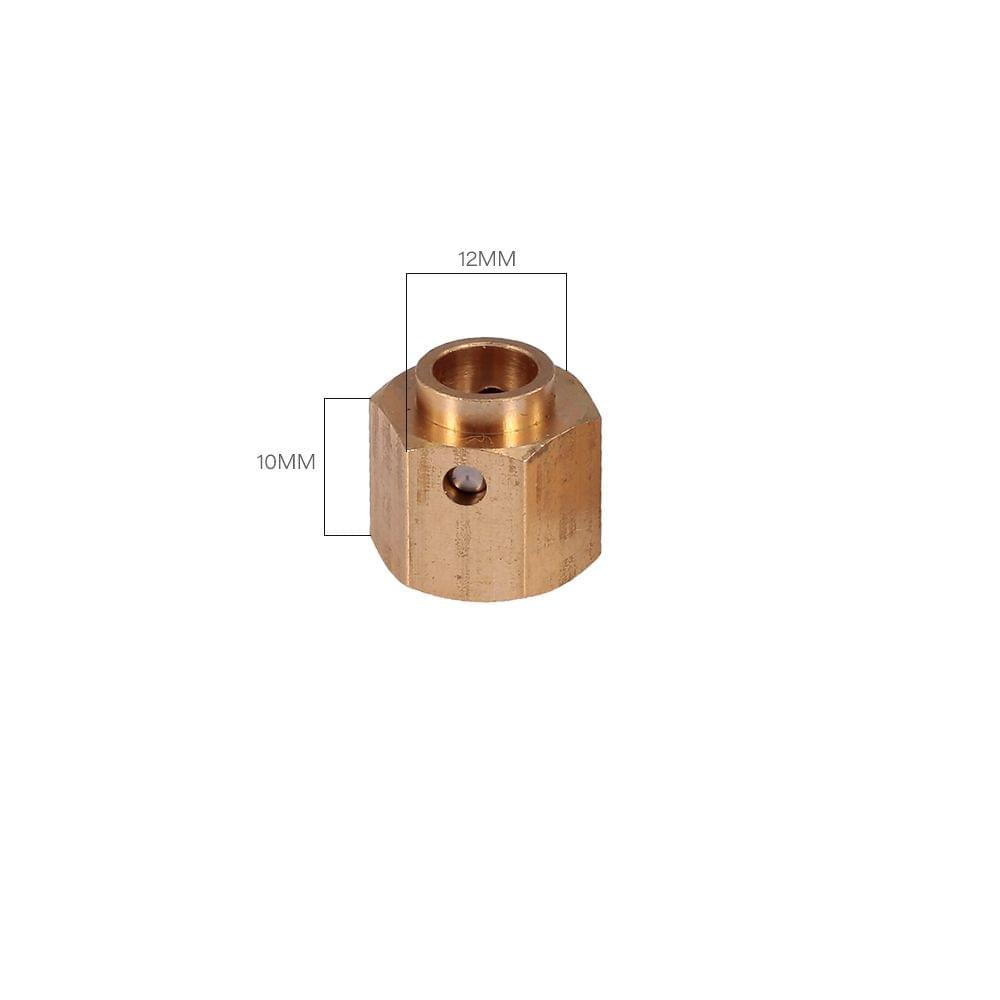 4PCS 12MM Hex Wheel Hubs Hexagonal Adapter for 1:10 RC