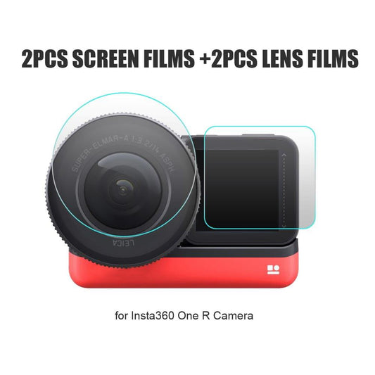Uniqkart for Insta360 One R Camera Camera 2 Screen Films 2 Lens Films