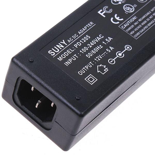 60W AC100-240V To DC12V 5A Power Supply Adapter
