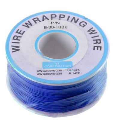 Wrapping Wire Wrap Black 300 Meters AWG30 Cable (Blue)
