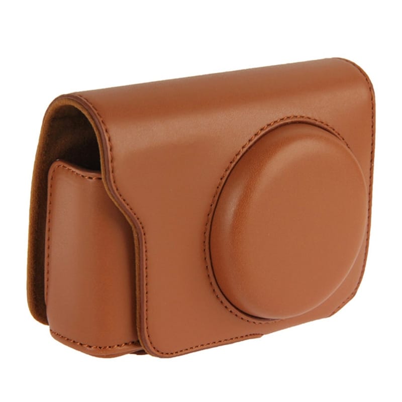 Retro Style Leather Bag with Lanyard for Nikon Coolpix A (Brown)