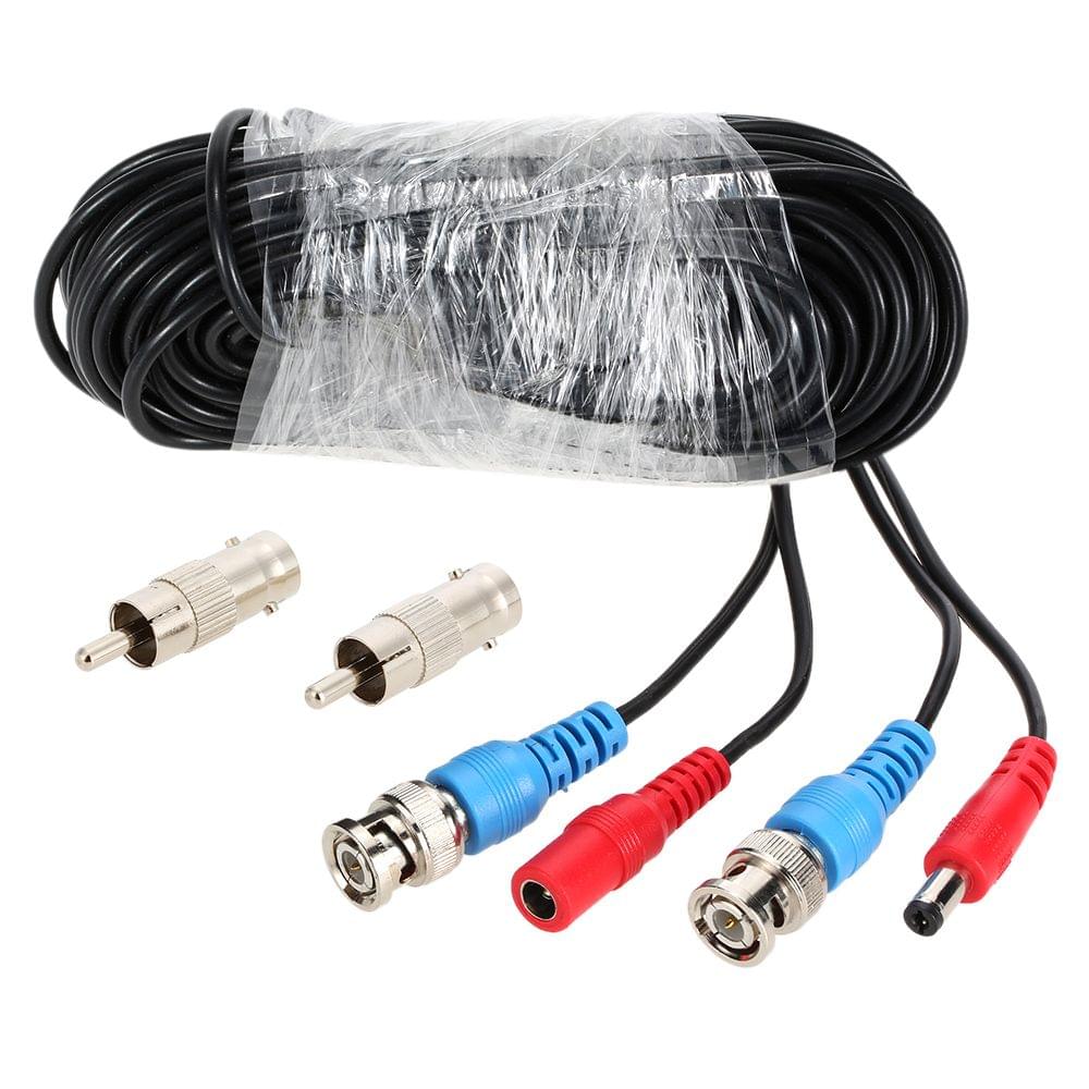 Video Power Siamese BNC Cable 65ft 20m for Analog AHD - 20m