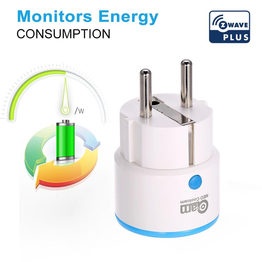 NEO Coolcam Z-wave EU Smart Power Plug Socket Compatible - EU Plug