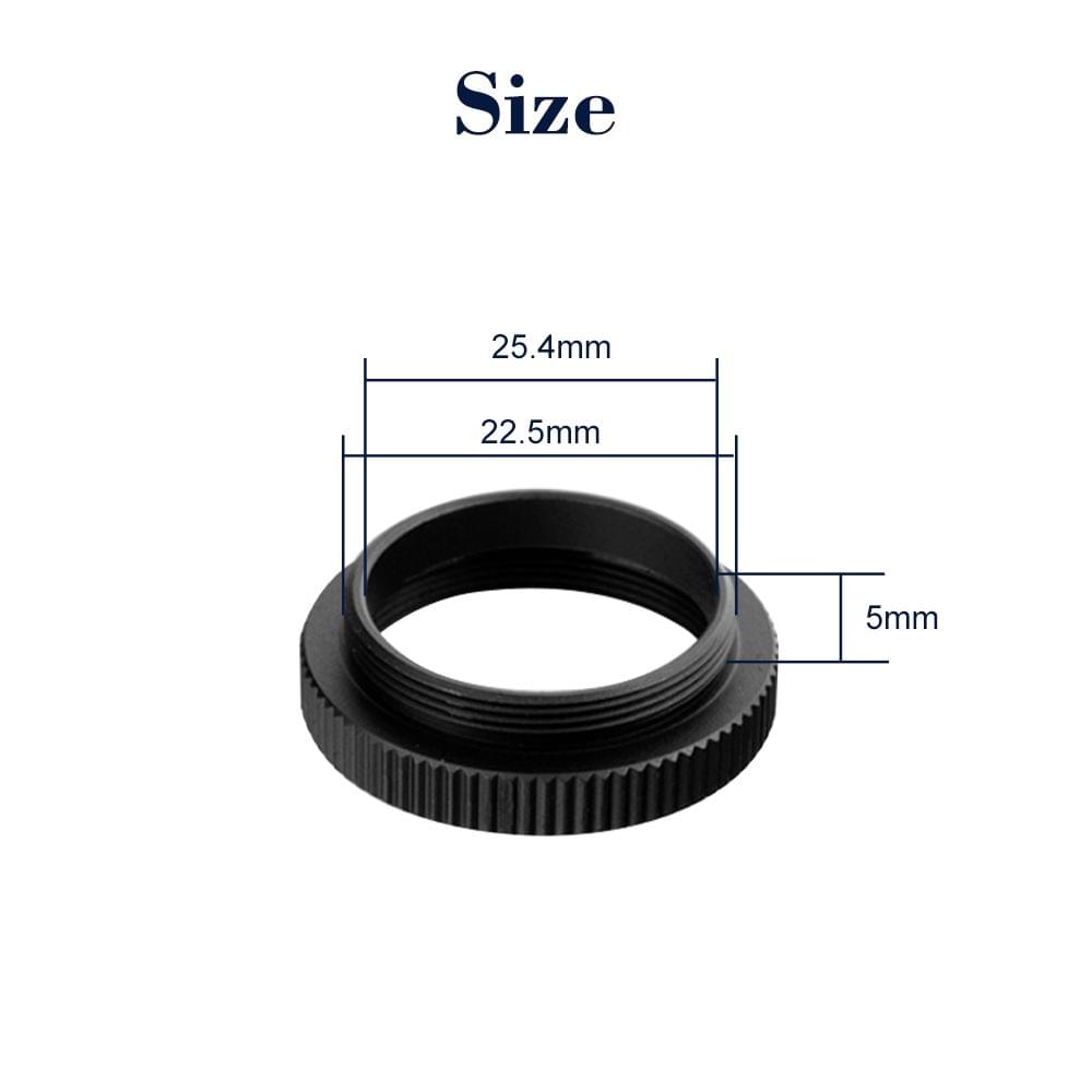 3PCS/Lot Metal 5mm C to CS Mount Adapter 25.4mm Thread C/CS
