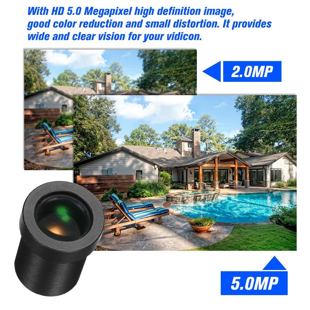 HD 5.0Megapixel 5MP 16mm M12 CCTV Board Lens IP Camera Lens