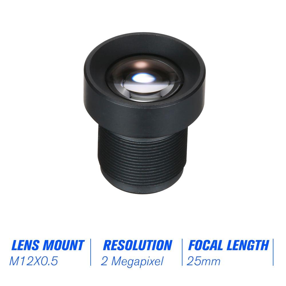 1/3" 25mm Lens CCTV Lens M12 Mount Lens Wide Viewing Angle