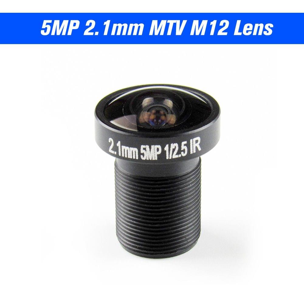 2.1mm Lens Fisheye CCTV Lens 1/2.5" HD 5.0 Megapixel For IP