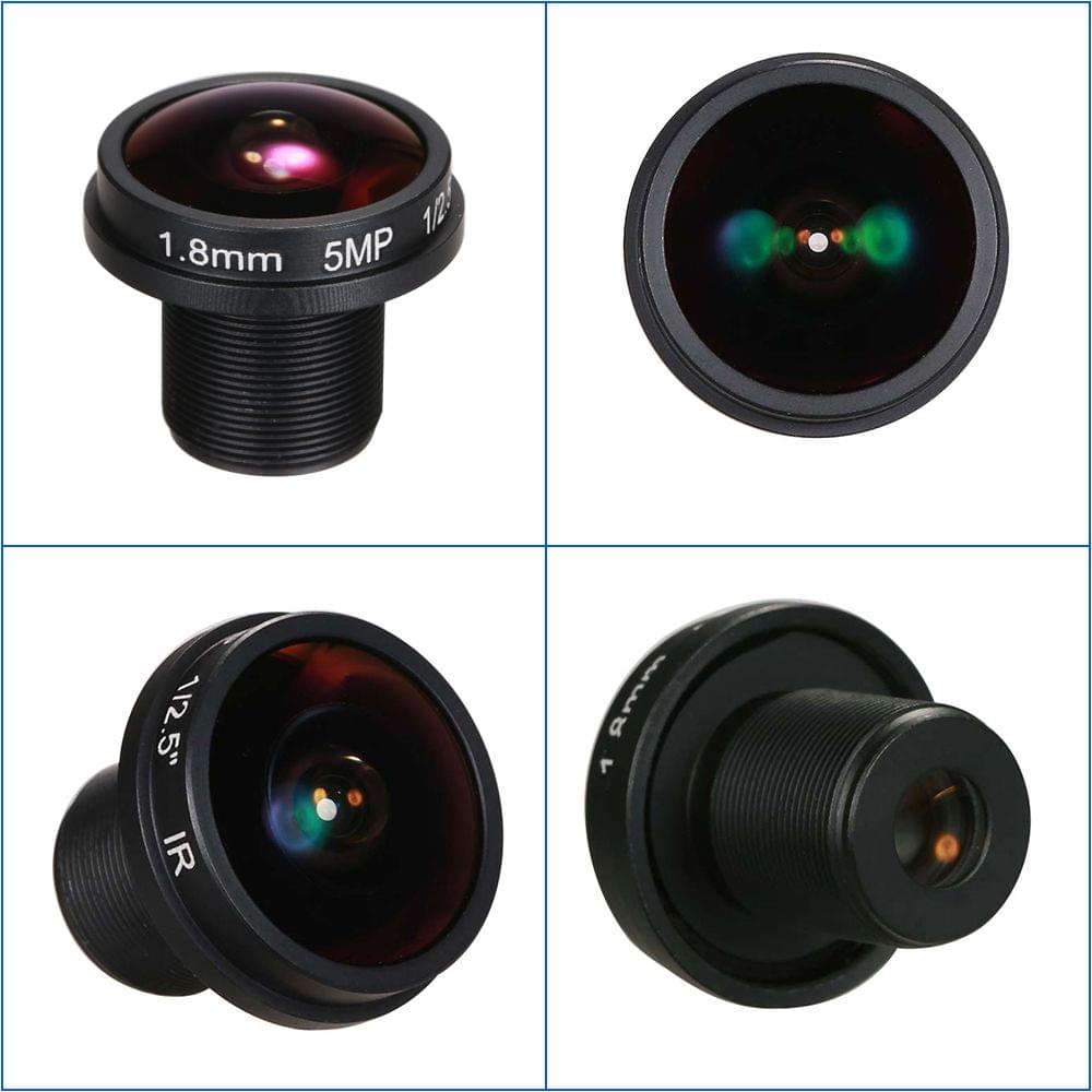 1.8mm Fisheye Lens HD 5.0 Megapixel IR M12 Mount 1/2.5" F2.0