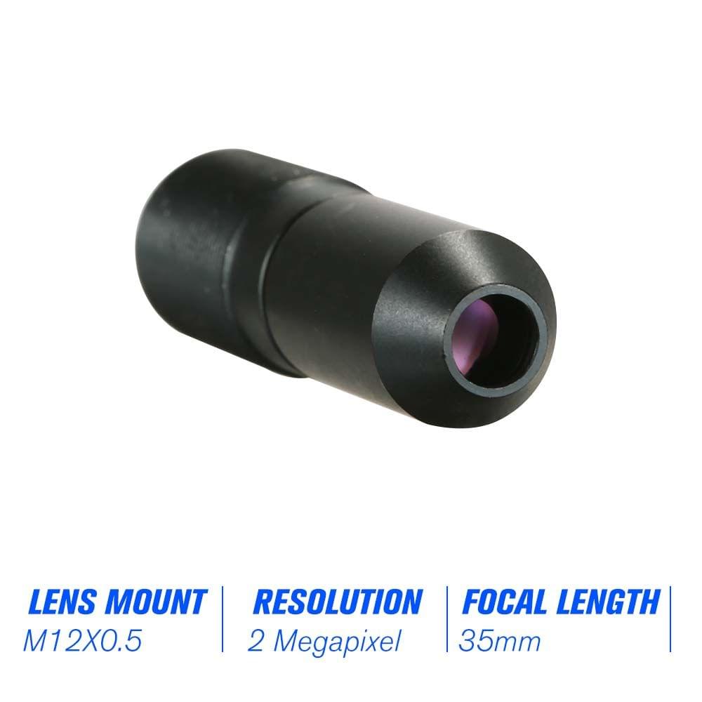 HD 2.0 Megapixel 35mm Pinhole Lens with IR Filter for Action
