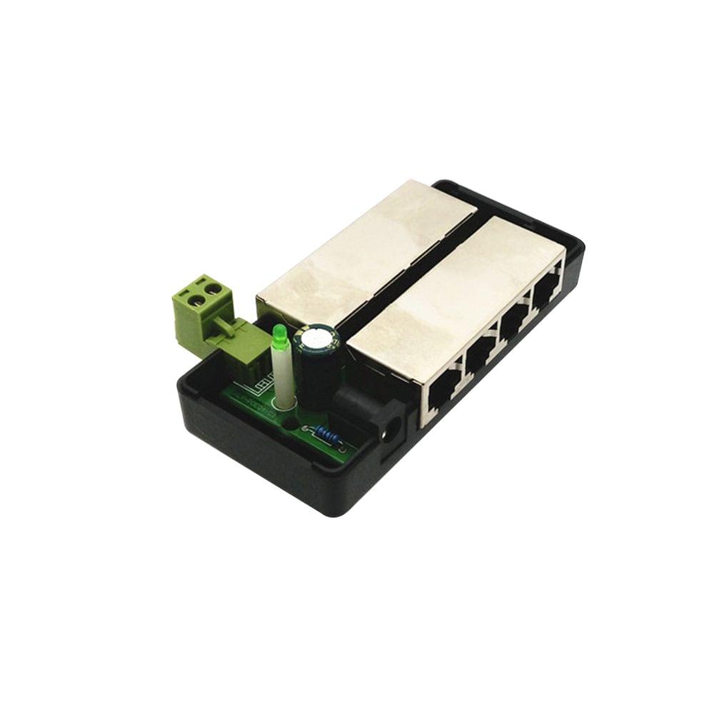CCTV 4CH PoE Injector Box DC 12V-48V Power Supply for