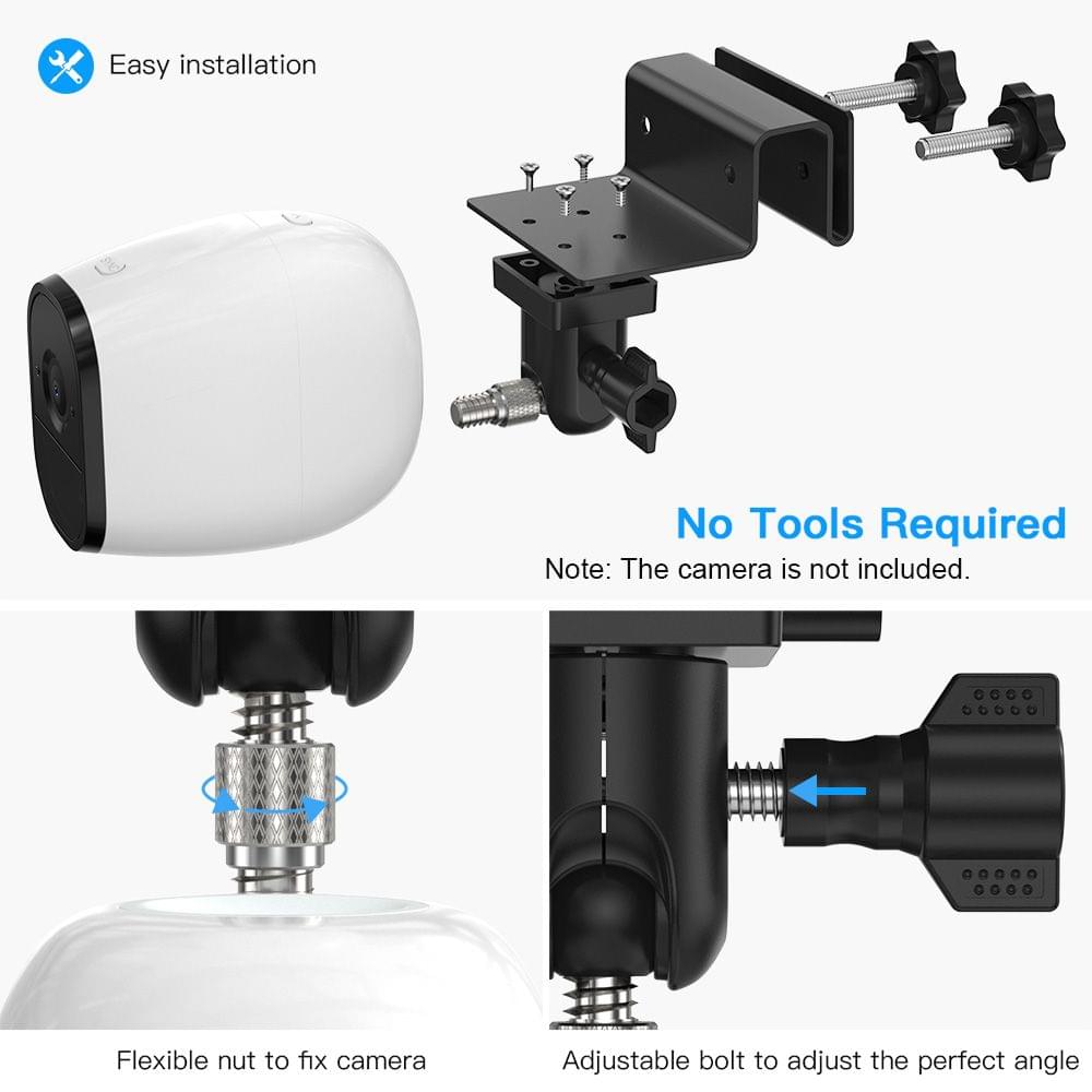 2 Pack Adjustable Gutter Mount for Arlo HD/Arlo Pro/Arlo - 2PCS