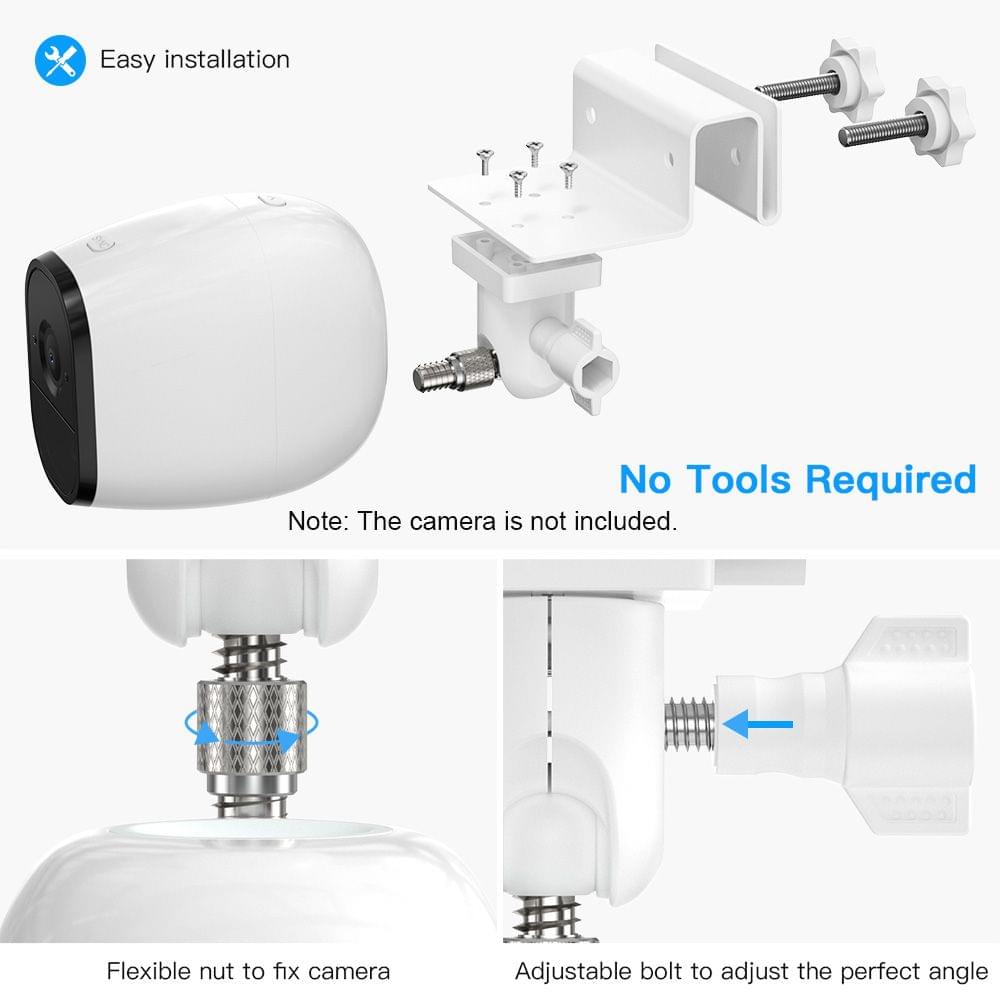 2Pack Adjustable Gutter Mount for Arlo HD/Arlo Pro/Arlo - 2PCS