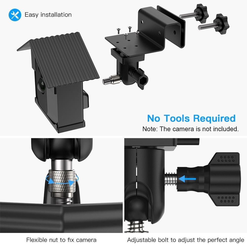 Gutter Mount Bracket Protective Adjustable Mount with - 1PCS