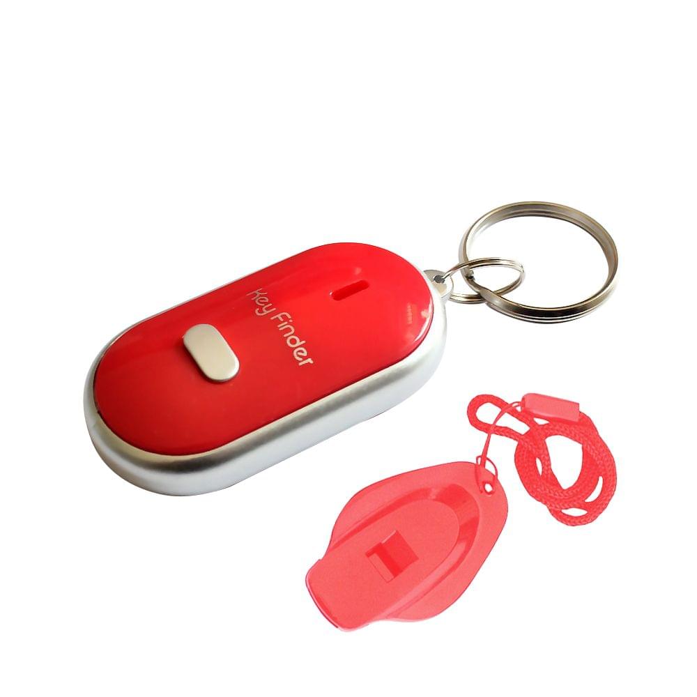 Mini LED Light Anti-lost Whistle Key Finder Flashing Beeping (Random Color)