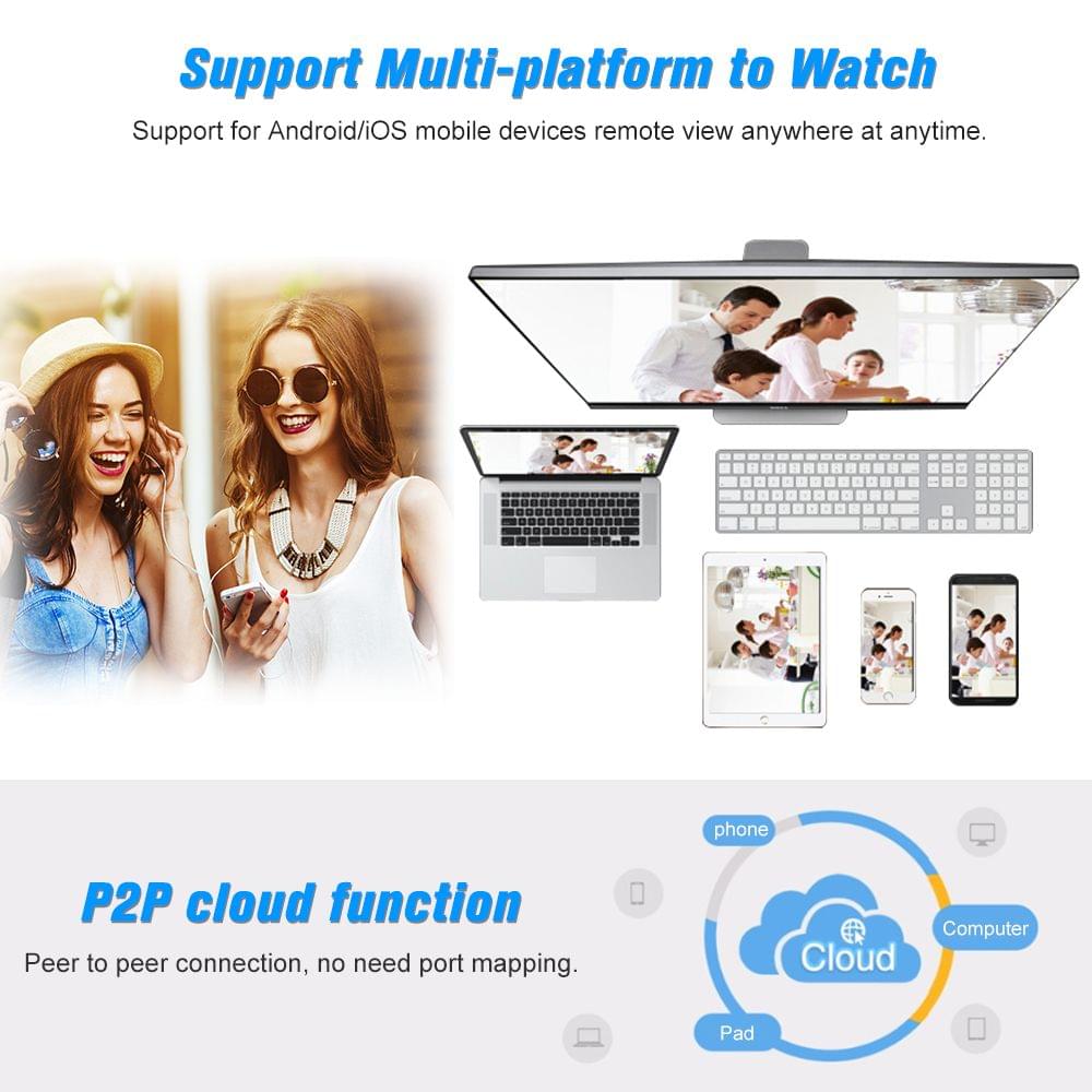 OWSOO CA-830-R WIFI Wireless Security Camera Full HD 1080P - UK Plug