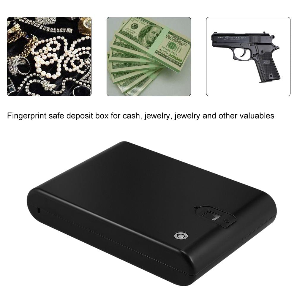 Fingerprint Safes Portable Security Box Car Safebox Pistol