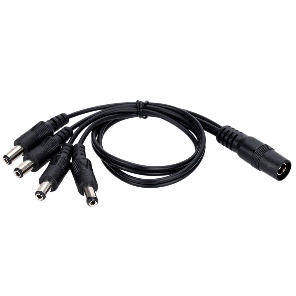 DC 1 to 4 Power Split Splitter Cable 5.5*2.1mm for CCTV