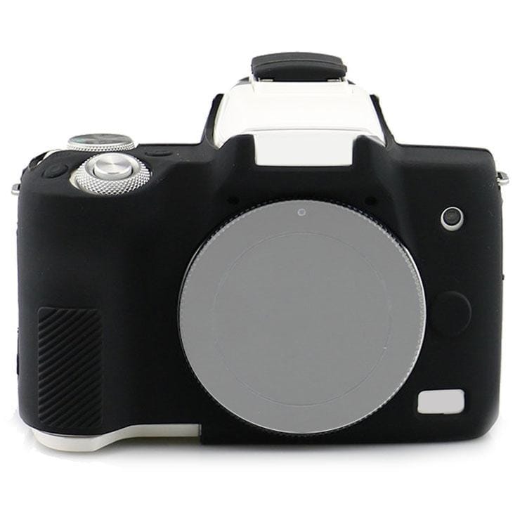 Richwell  Silicone Armor Skin Case Body Cover Protector for Canon EOS M50 Body Digital Camera (Black)