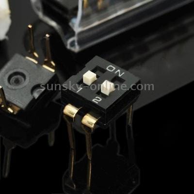 20 pcs DIY 2-Way 4-Pin Dip Switch (Black)