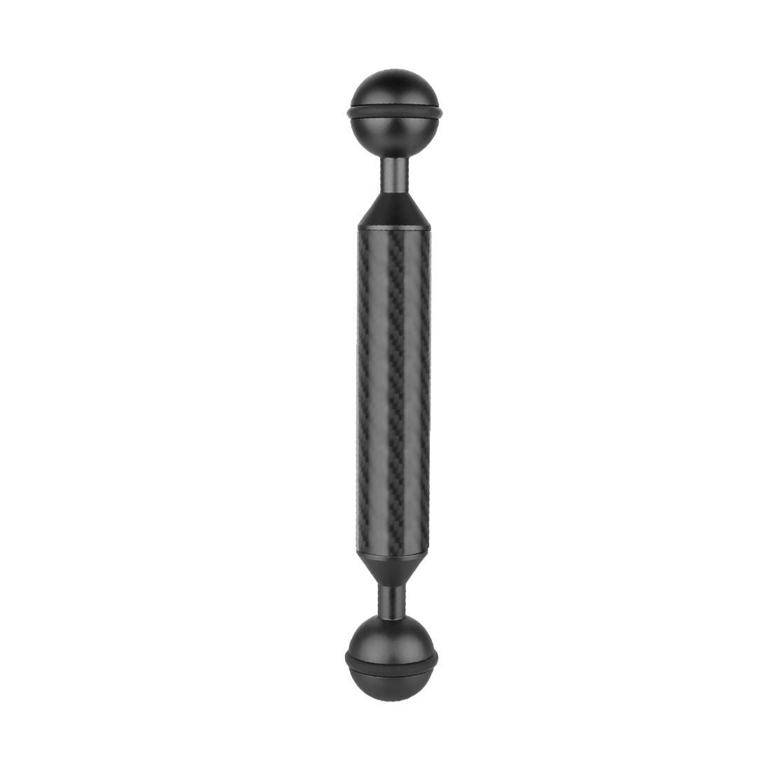 PULUZ 6 inch 15.2cm Length 20.8mm Diameter Dual Balls Carbon Fiber Floating Arm, Ball Diameter: 25mm (Black)
