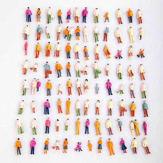 Painted Model People (1:100)
