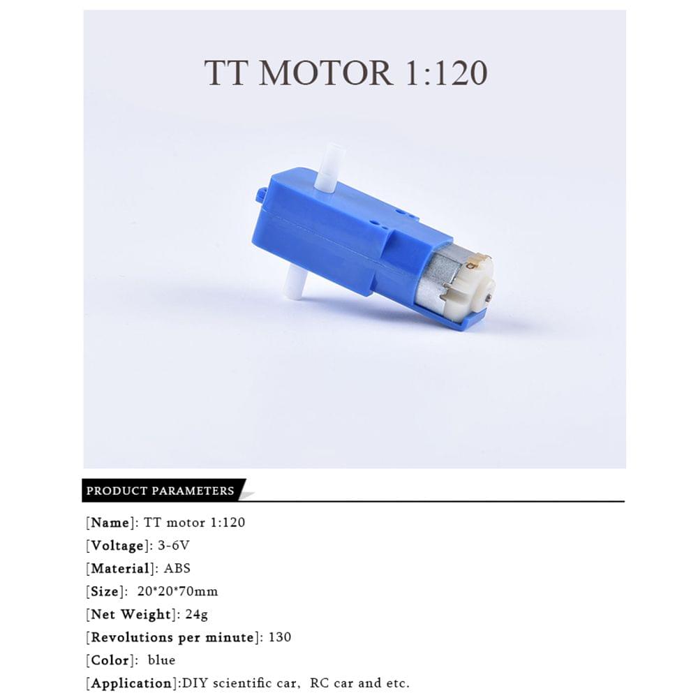 1 Piece TT Gear Motor 3-6V Uniaxial Magnetic Gearbox for DIY
