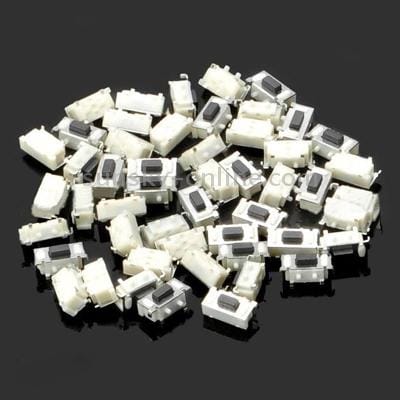 50 pcs TD-15EA Tact Switches, Size: 8 x 4 x 3mm