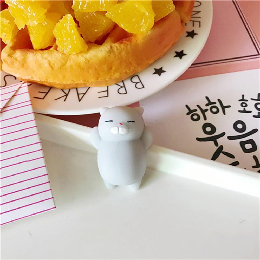 Grey Cat Colorful Adorable Cute Animal Hand Wrist Squeezing - 13