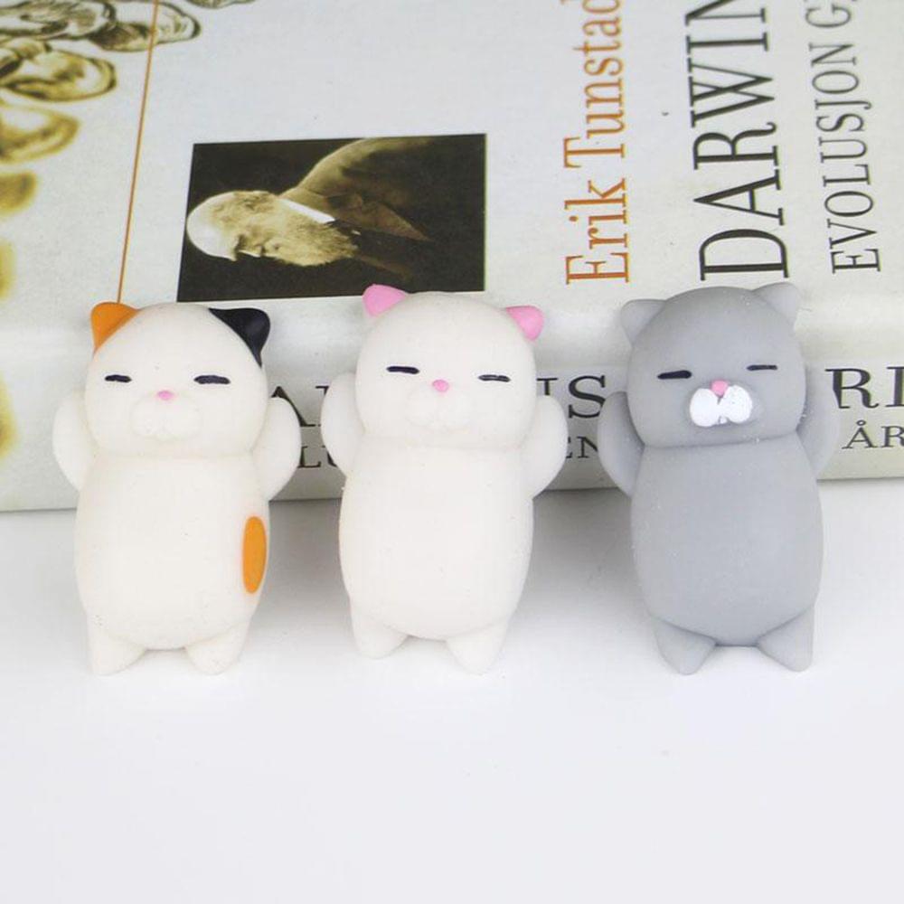 Grey Cat Colorful Adorable Cute Animal Hand Wrist Squeezing - 13