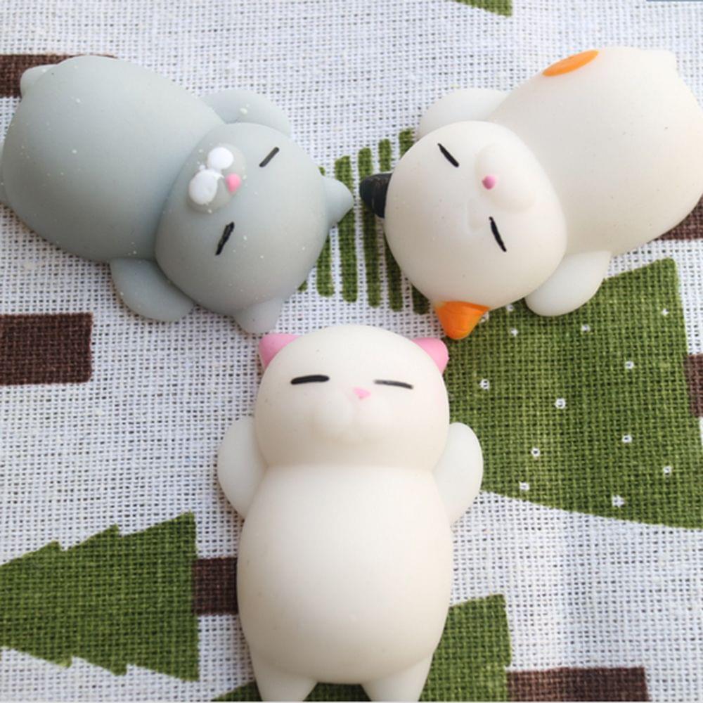 Grey Cat Colorful Adorable Cute Animal Hand Wrist Squeezing - 13
