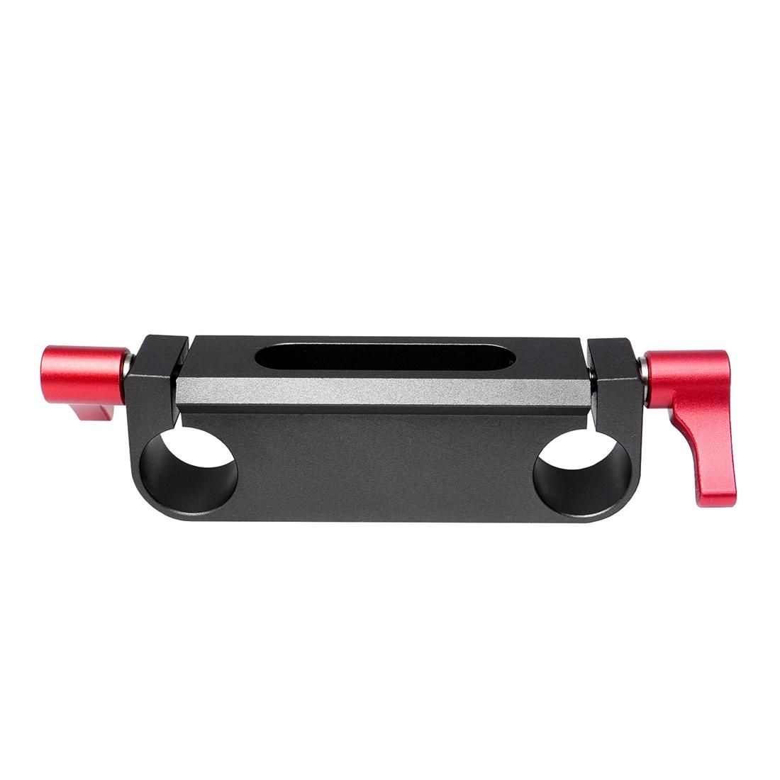 WARAXE 1501 Dual Railblock Connector Support Bracket for 15mm Rail Rod Support System (Black)