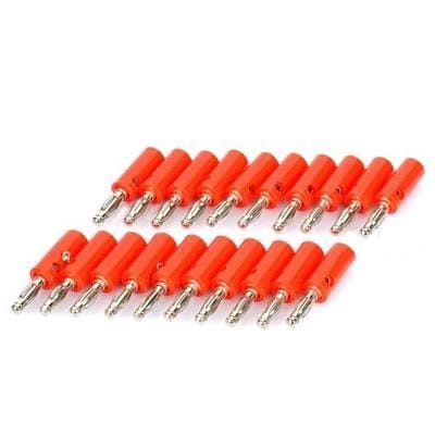 Loudspeaker Cable Banana Plugs Connectors, Red (Style1)