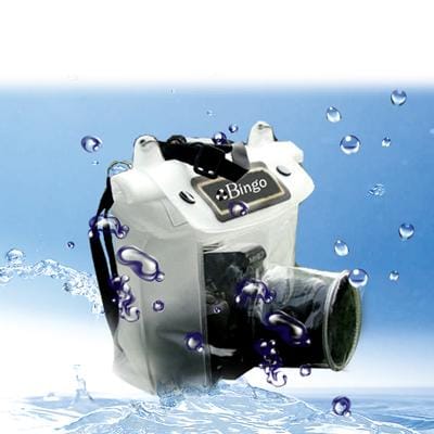 Bingo Waterproof Bag for SLR Camera, Size: 265mm x 245mm, Lens Dia. / Length: 84mm / 75mm (White)