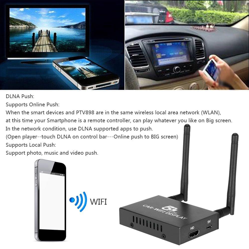 PVT 898 5G / 2.4G Car WiFi Display Dongle Receiver Linux