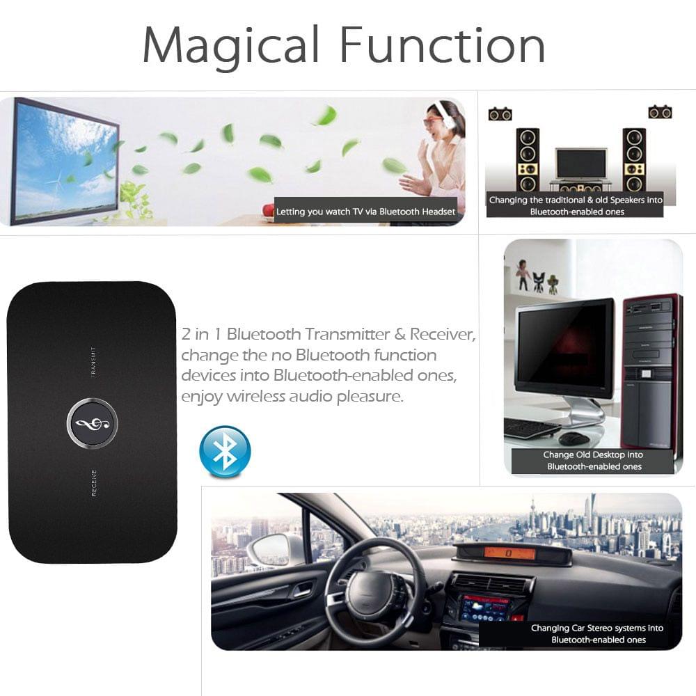 B6 2 in 1 Bluetooth Transmitter & Receiver Wireless A2DP