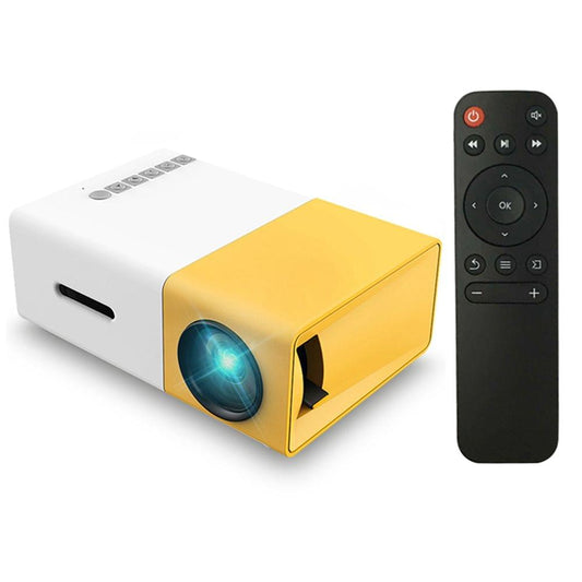 FW1S YG300 LED Projector 1080P Projection Machine with USB - EU Plug