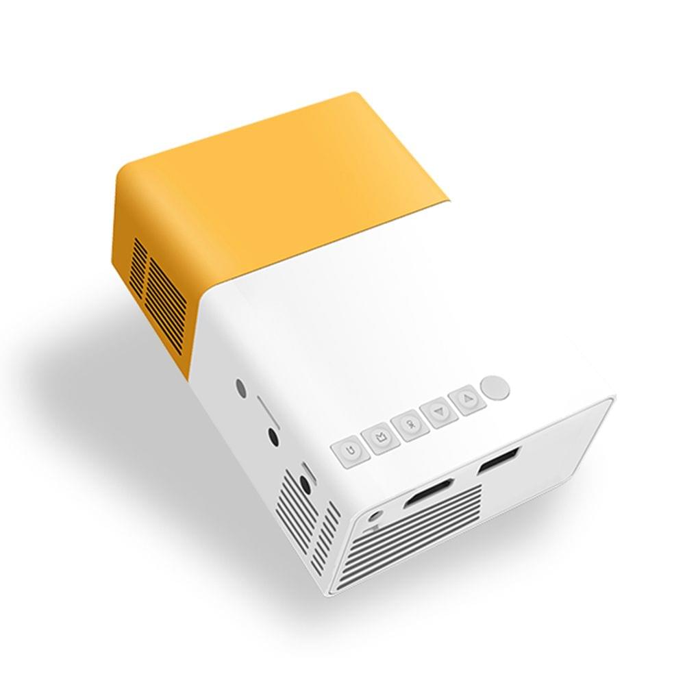 FW1S YG300 LED Projector 1080P Projection Machine with USB - EU Plug