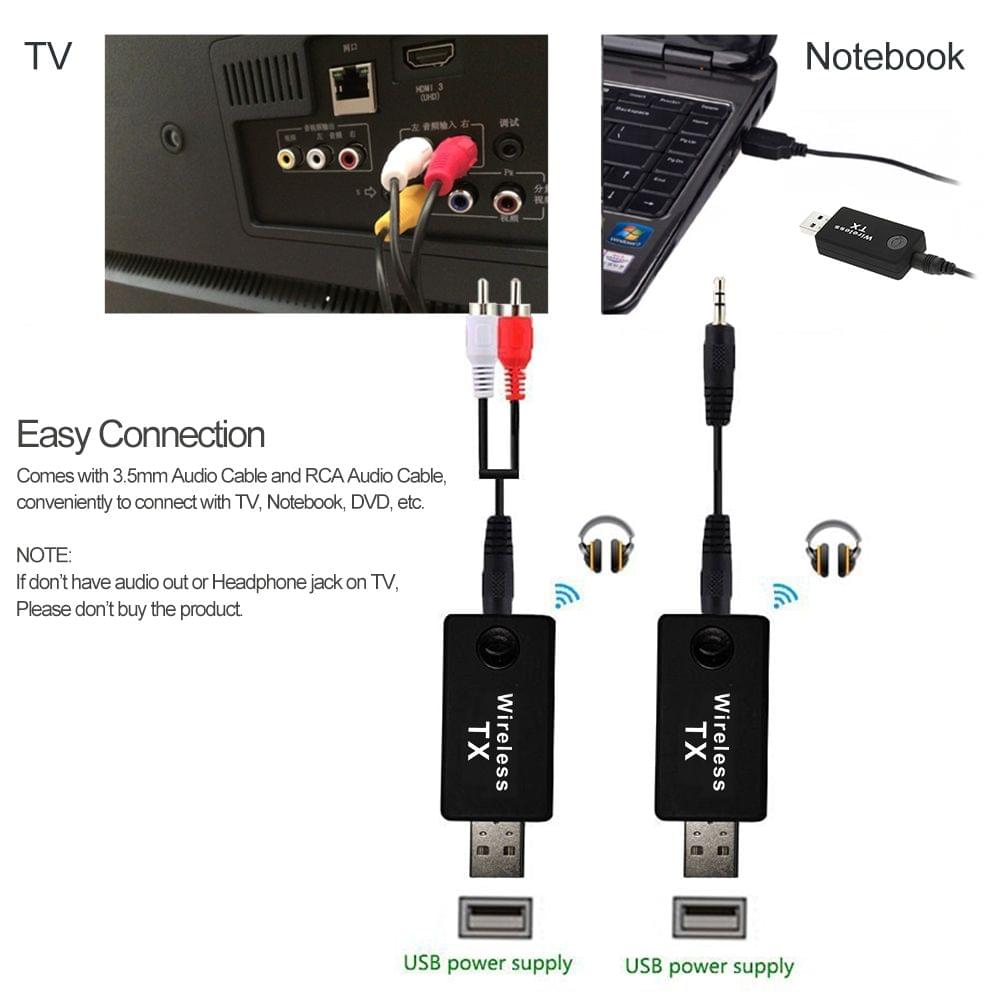 TX9 Wireless Bluetooth Transmitter Stereo Music Stream– UNIQKART