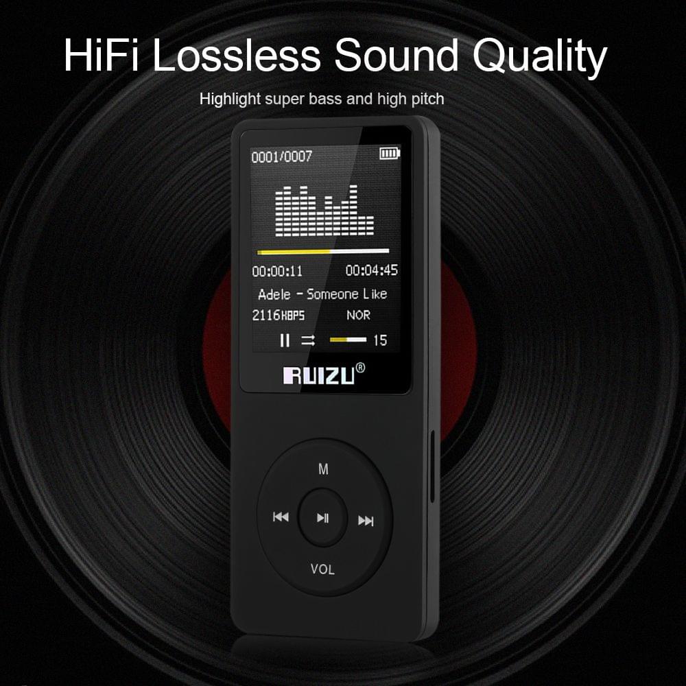 Uniqkart X02 8GB 1.8in MP3 MP4 Player HiFi Lossless Sound