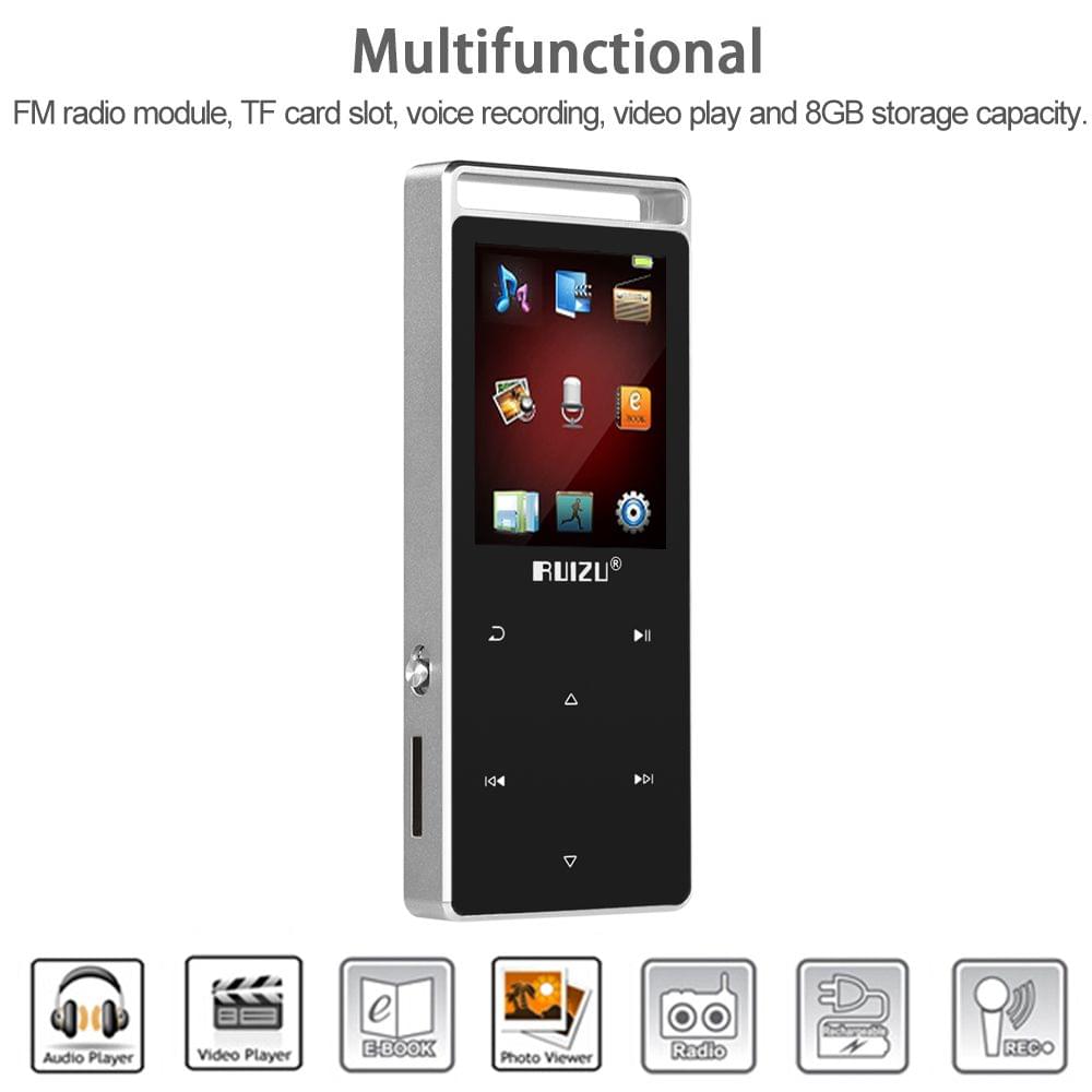 Uniqkart 8GB MP3 Player Lossless Music Player High Fidelity FM