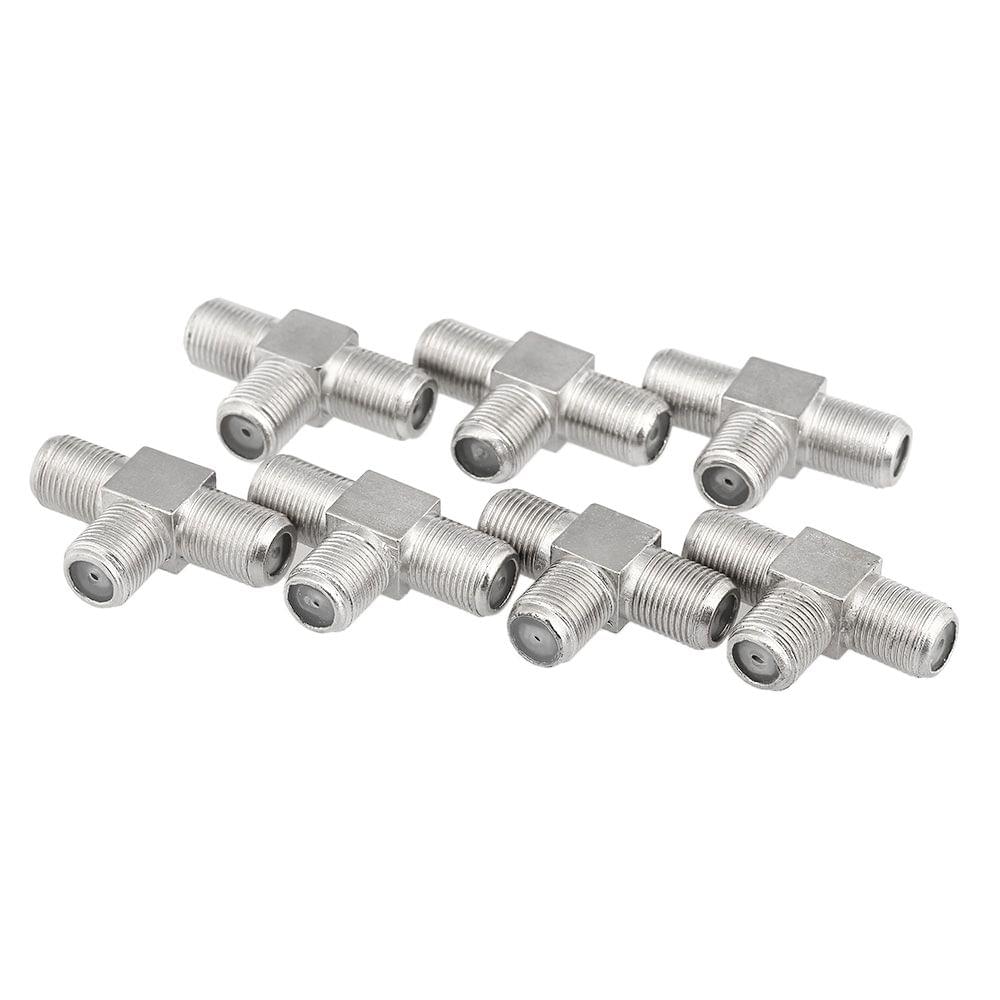 British F Type Whorl One Female to Two Female Connector