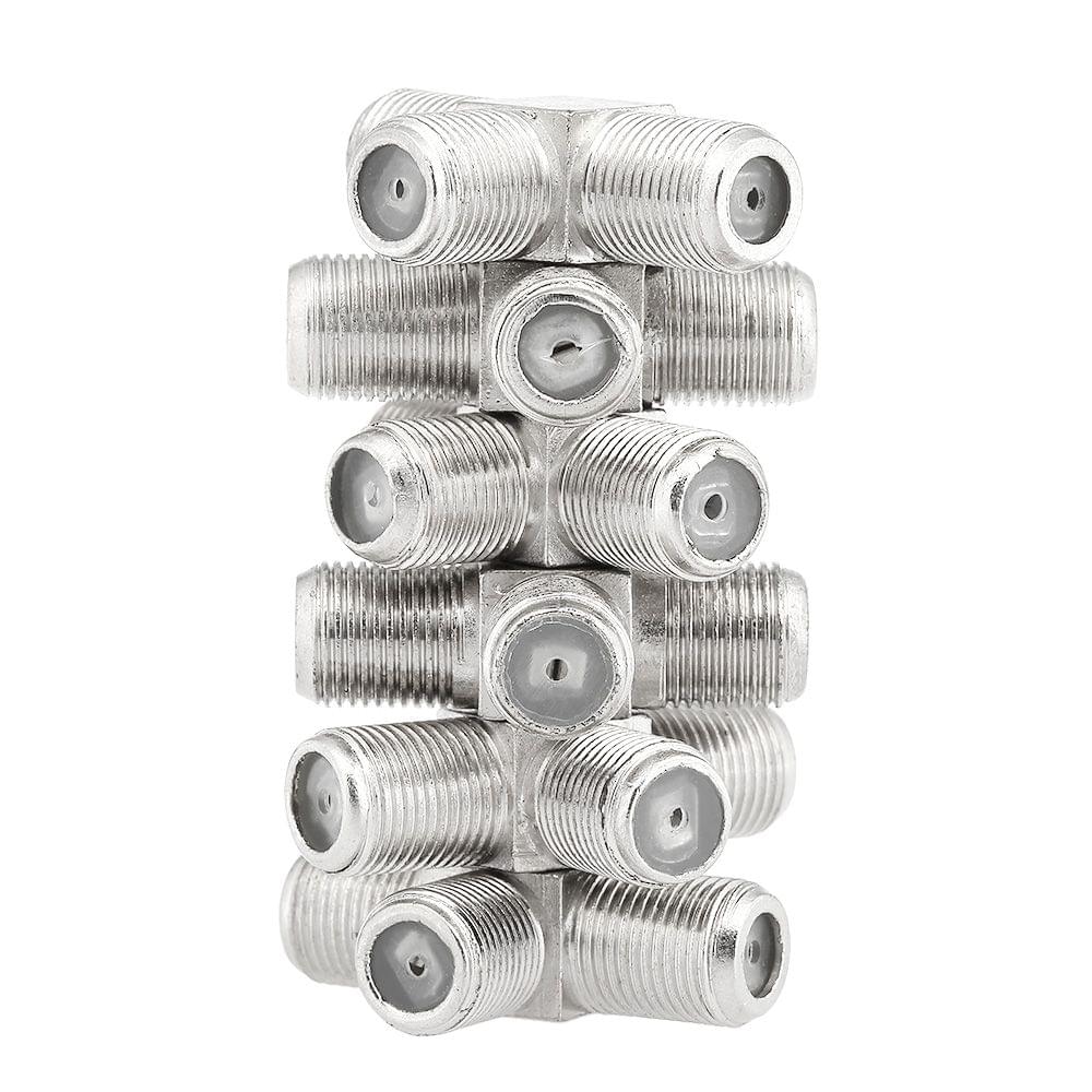 British F Type Whorl One Female to Two Female Connector