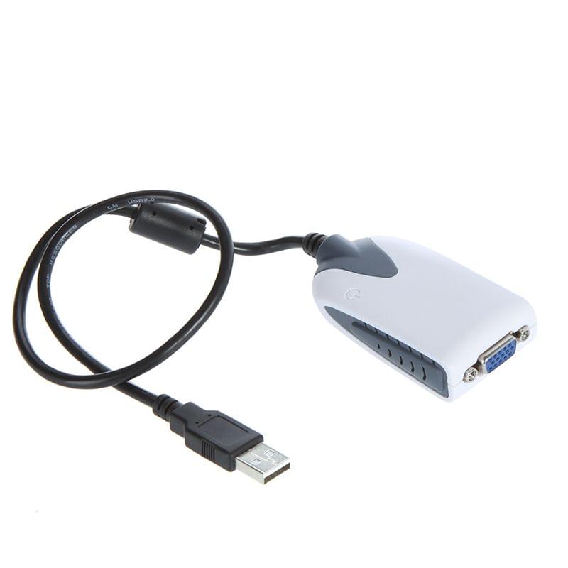 USB 2.0 to VGA Display Adapter Converter Extra Monitor Multi