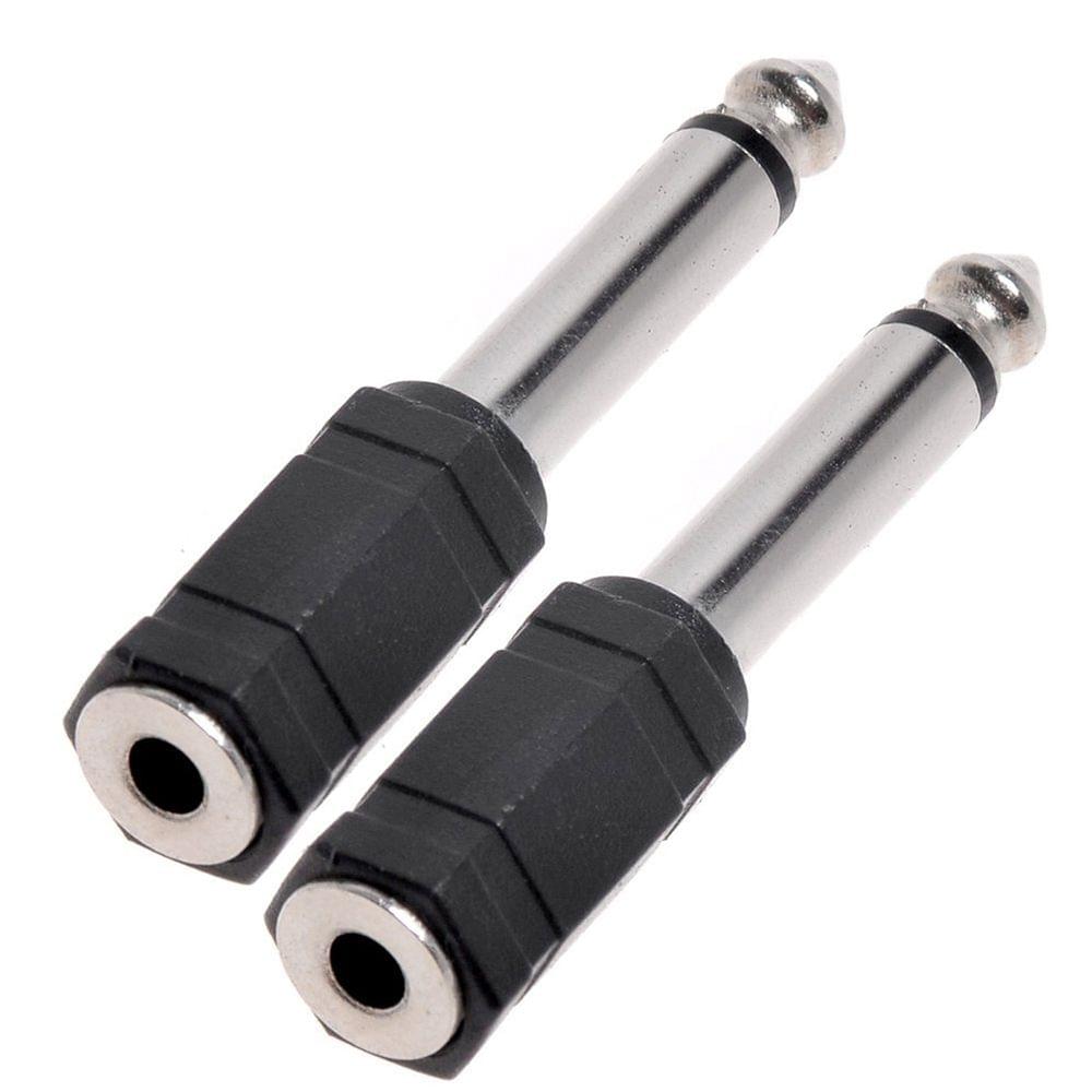 5 Pcs Headphone Jack Adapter Audio Stereo Plug 6.5mm Male to