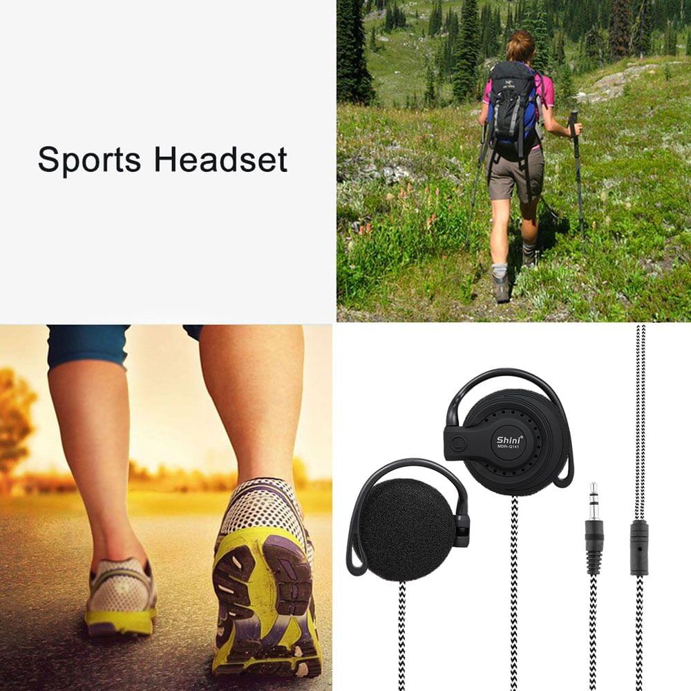 3.5mm Wired Gaming Headset On-Ear Sports Headphones Ear-hook