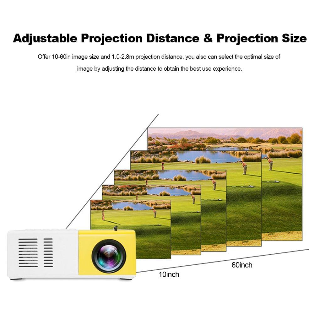 Mini Pocket LED Projector Portable LCD Projector 400 Lumens
